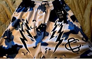 Corrupted Creative mesh shorts "blue camo" medium